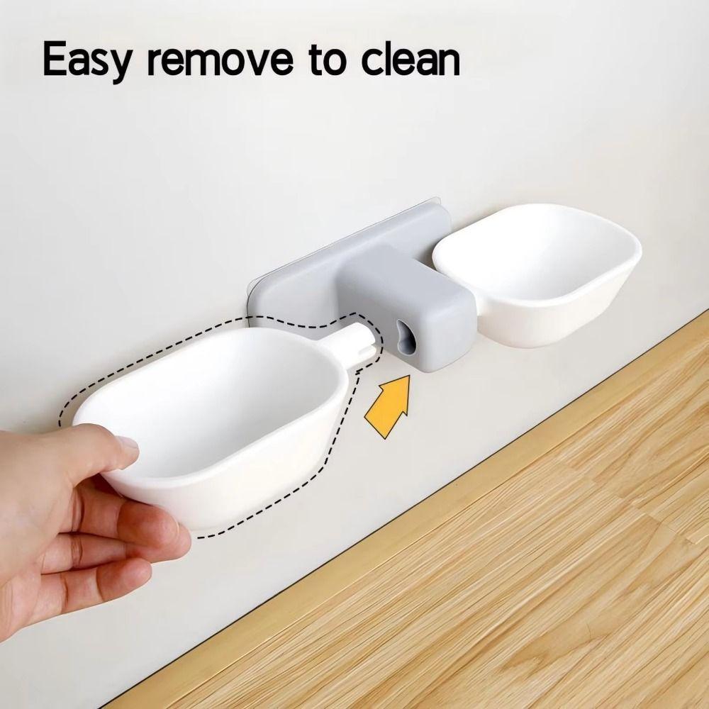 Detachable Pet Feeding Bowl Cute Pet Raised Feeder No Punching Cat Hanging Feeder Pet Feeding
