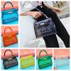 Candy-colored Transparent Shoulder Bag For Women Pvc Material Jelly Bag Medium Size Ideal For Daily Wear