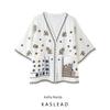 Kaslead New Arrival Women's Fashion Style Stylish Simple and Versatile Embroider Shirt 5107063