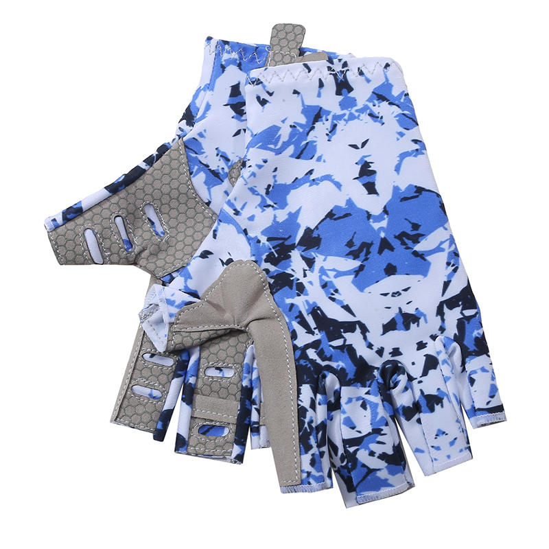 

Профессиональные перчатки для рыбалки Перчатки для рыбалки без пальцев Унисекс Перчатки для рыбалки Пешие прогулки Бег Велоспорт На открытом воздухе S небесно-голубой