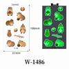 Waterproof Luminous Cartoon Capybara Temporary Tattoo Stickers for Kids