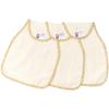 Bloom Made In Japan Imabari-made Sweat-Absorbing Pads, 3-Pack, Fit-Use, Baby/Infant Sweat-Absorbing Underwear, 100% Cotton, (Floral Ivory)