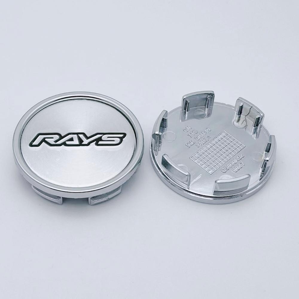 4pcs/Set 58mm (I.D 53mm ) Rays Logo Emblem Car Wheel Center Caps Rims Hubcap Cover Wheels Hub Lid Centre Car Styling Accessories Rays Badge&4Pcs I.D 53MM Caps
