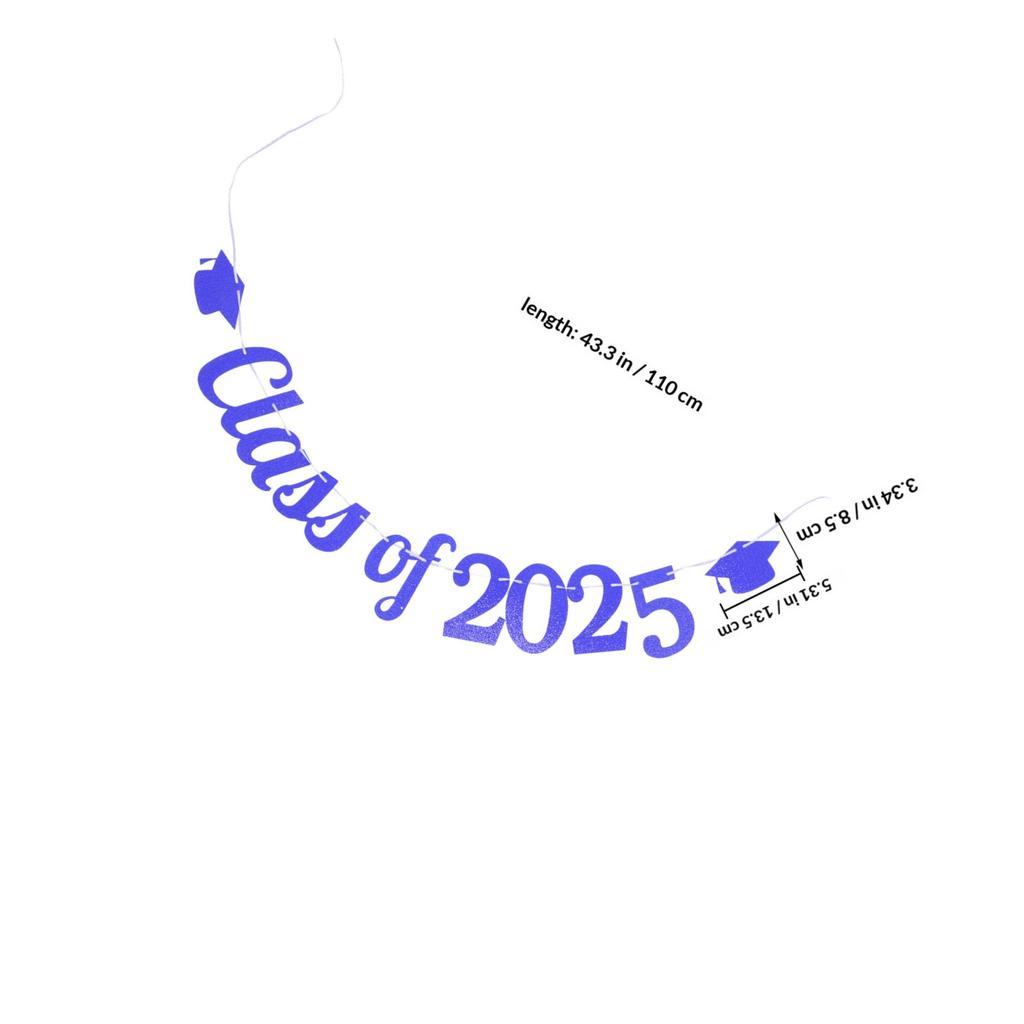 1Set Graduation Party Hanging Banner 2025 Grad Photo Prop Backdrop Decoration Bright Festive Banner for Garden Door Courtyard