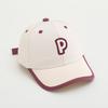 Cappellino da Baseball per Bambini 52 cm 2-6 Anni Ricamo Lettera P Cappellino da Sole per Bambini Toddler Estivo Outdoor Asciugatura Rapida Coda di Cavallo Regolabile