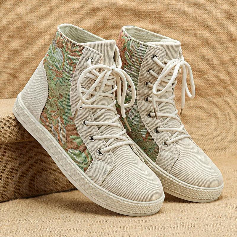 

Autumn Shoes for Men Sports High Tops Teenagers Outdoor Men s Sneakers Hard-wearing Mans Walking Casual Shoe Explosive Style 39 бежевый