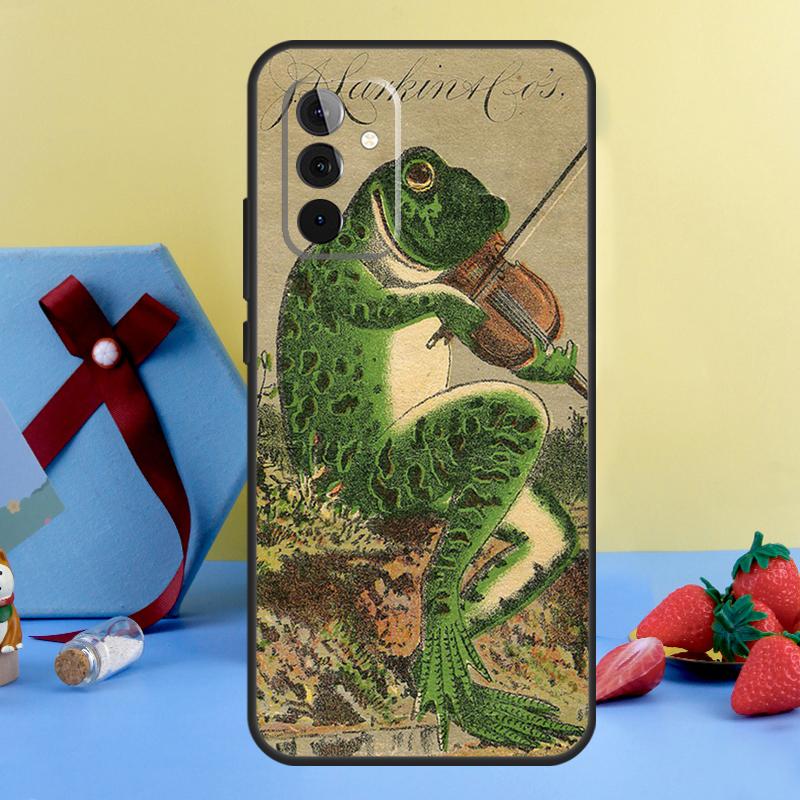 

Винтажный ретро чехол с лягушкой и грибами для Samsung Galaxy A36 A56 A26 A16 A06 A13 A33 A53 A15 A35 A55 A34 A54 A12 A32 A52 A17 Samsung A32 4G