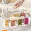 Contenedor de almacenamiento de especias portátil organizador de cocina sellado a prueba de humedad