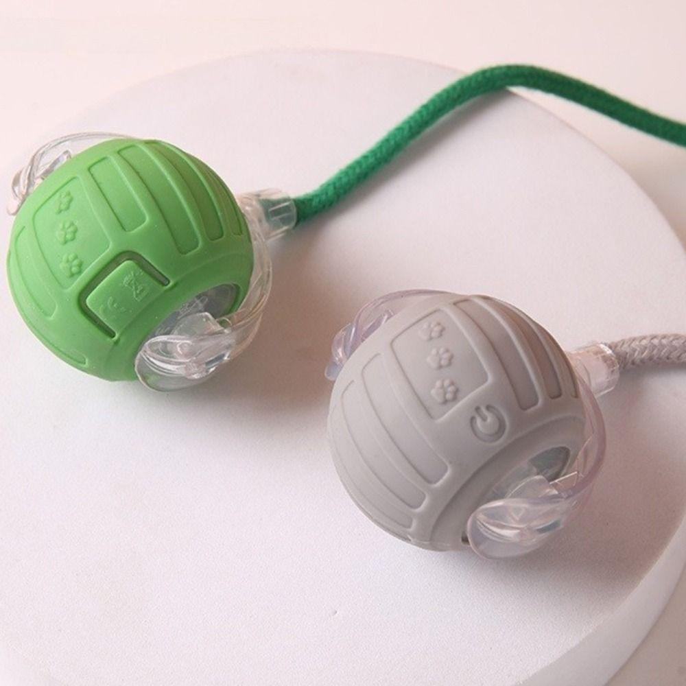 Automatic Smart Cat Toys Fast Rolling Imitate Mouse Tail Electric Cat Ball Toy Indoor Playing Rechargeable