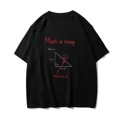 Neues Kreatives Big Bang Mathematische Formel Druck Unisex Baumwolle Kurzarm T-Shirt