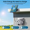 SHIWOJIA 3K 5MP 4G SIM Panel Security PTZ Night Vision PIR Human Detection Surveillance Solar Battery Camera