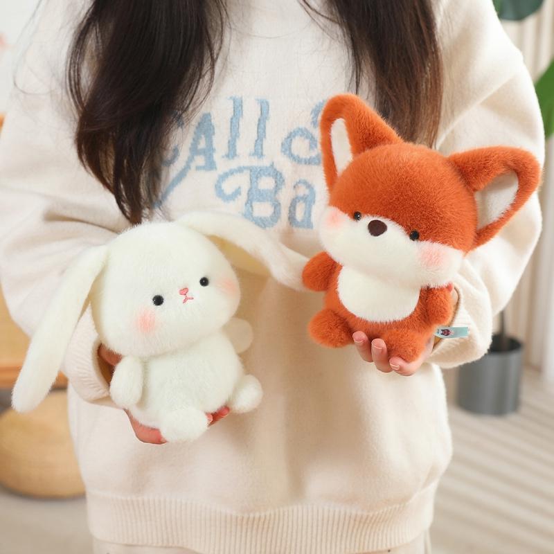 New Cartoon Animal Plush Toy Stuffed Bear Raccoon Sheep Fox Penguin Pig Elephant Otter Squirrel Rabbit Cat Panda Duck Dog Doll