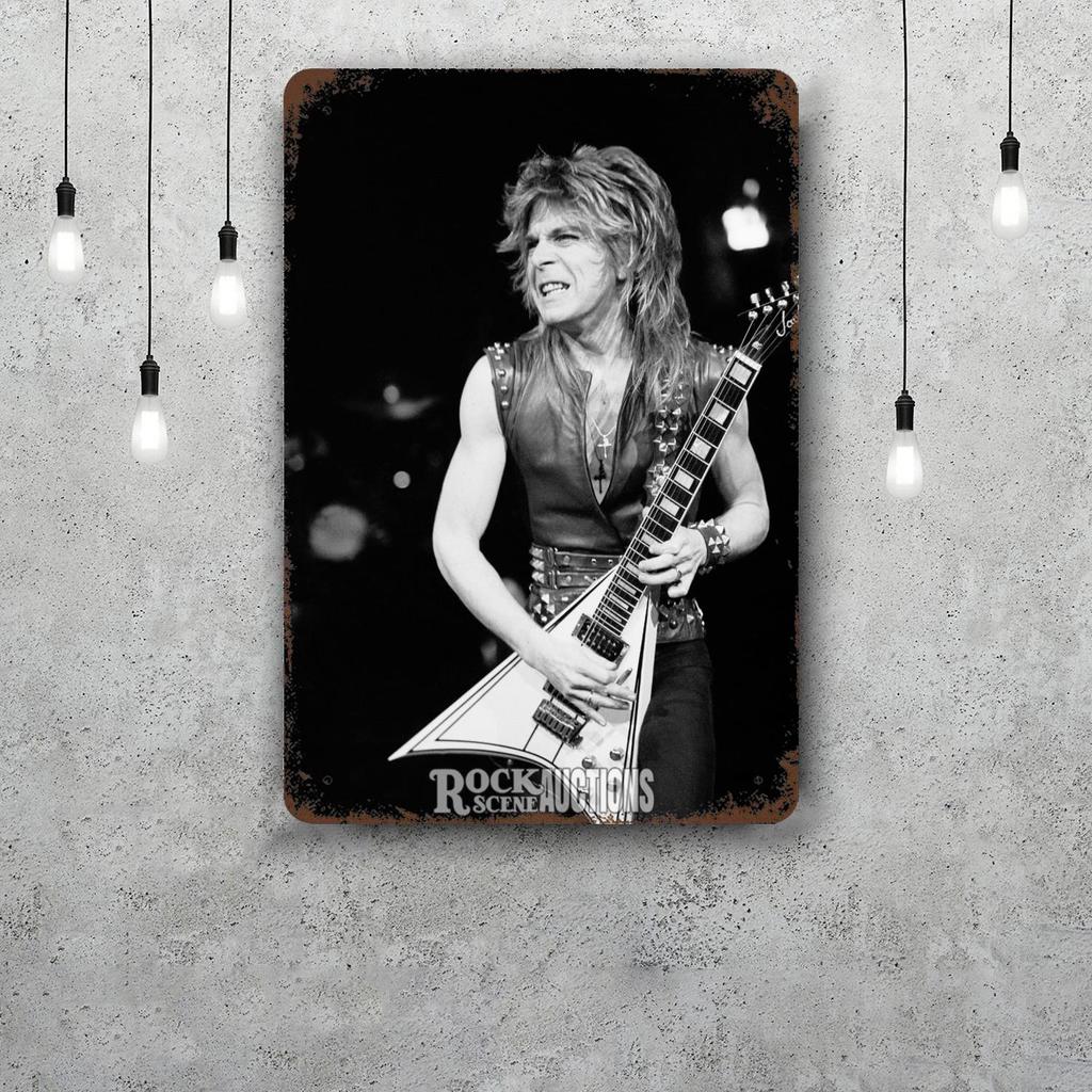 Randy Rhoads Retro Vintage Tin Sign Poster Decorative Plaque Metal Plate Wall Decor