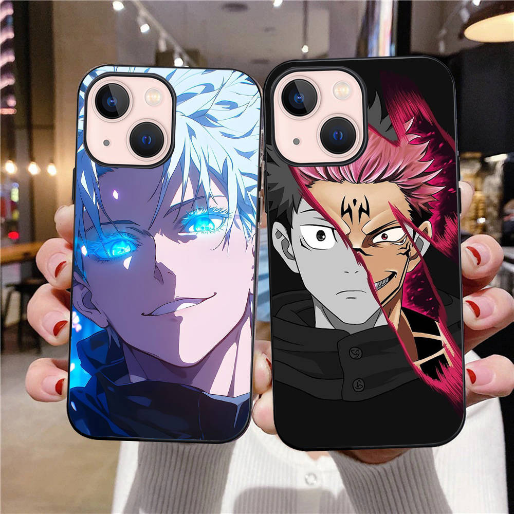 B-36 Jujutsu Kaisen Black Case for OPPO A5 A9 A15 A16 A55 A94 A95 A96 Reno 6 7 8 10 5G Realme 7I 8I C30 C31 VIVO V23E V25 V27 Pro Y20S Y17S