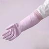 Waterproof Fleece Gloves Durable Dishwashing Gloves Long Cuff Kitchen Gloves  Household