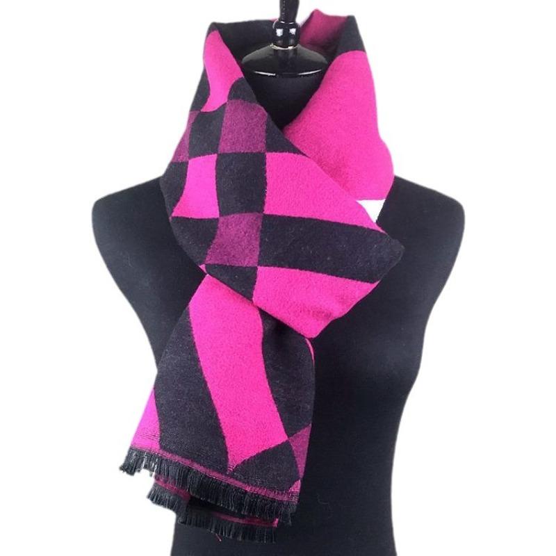 Autumn and Winter New Versatile Tassel Imitation Cashmere Jacquard Scarf Women's High-end Scarf Shawl Factory
