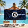 Custom Text Beach Towel, Soft Absorbent Swimming Multi-use TowelChelsea FC