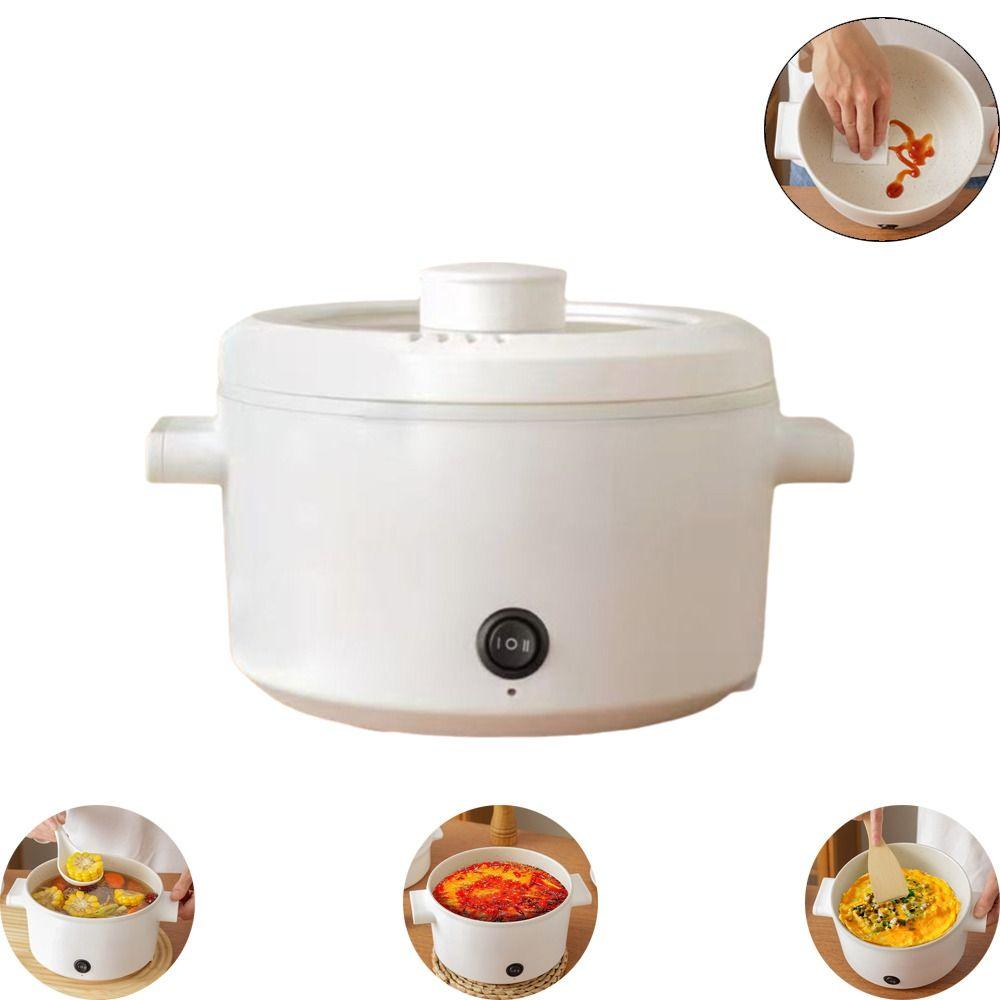 Non Stick Electric Cooker with Steamer Soup Stew Pot Electric Hot Pot  Student Dormitory