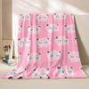Coperte con Stampa Jigglypuff Pokémon Carino per Adulti Bambini Coperte Calde per Casa Viaggio Morbida e Confortevole Coperta Rosa Regali di Lusso