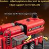 1:50 Spray Fire Truck Alloy Diecast Model Toys Car One Click Water Spray Sound Light Pull Back Removable Pipeline Cars Kids Gift