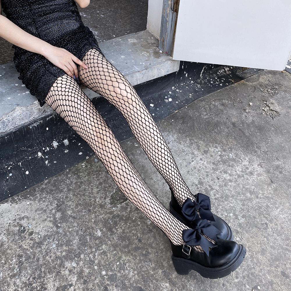 Netzstrümpfe mit großem Netzgewebe – sexy, schlank, reißfest, hohles Design (Stil 3090)