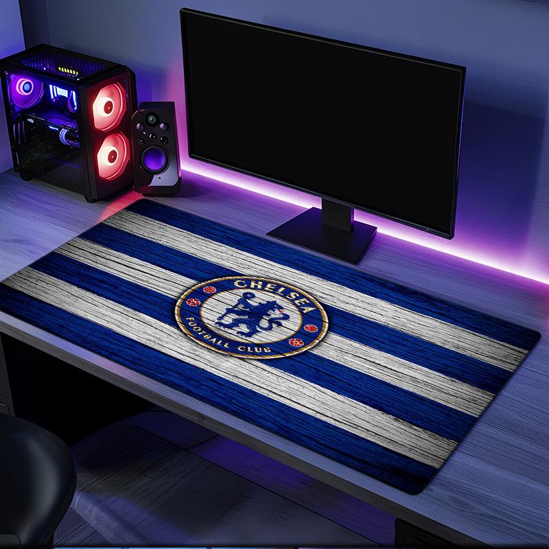 Chelsea Football Club Crest mouse pad, rubber base, esports desk mat, mouse pad for gamers and office use, gaming desk , easy to clean mat