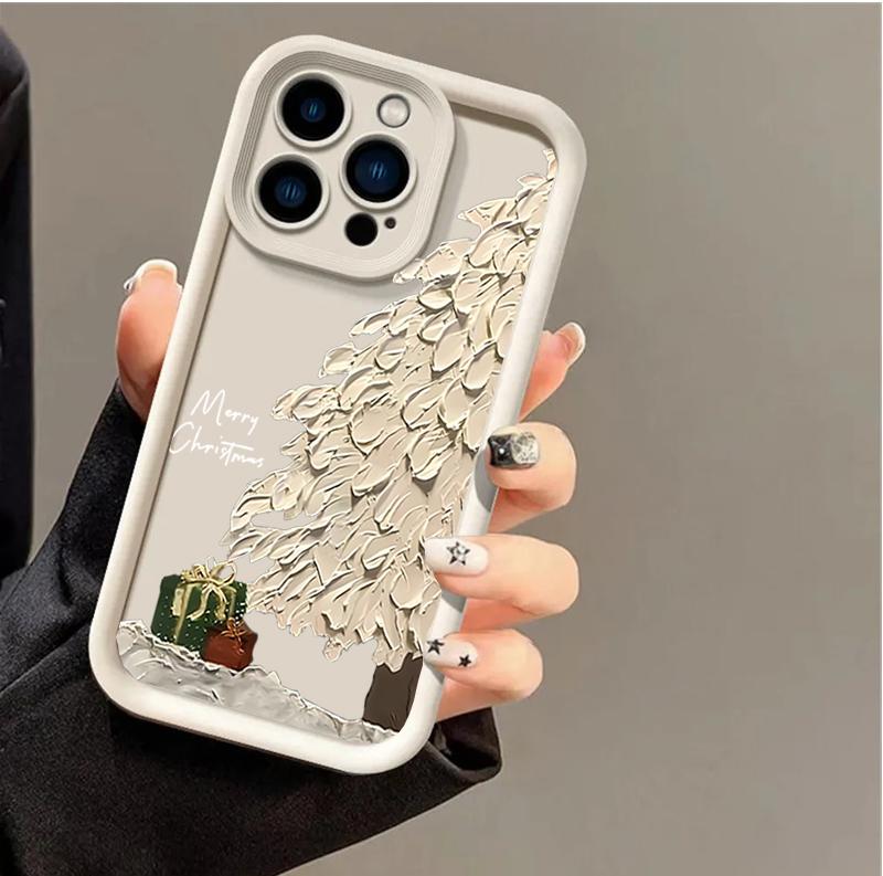 Christmas Tree Pattern Phone Case For Samsung Galaxy A35 A14 A34 A24 A05 A05S A52 A32 A53 A33 S21 S20 FE S22 Plus Note 20 Ultra
