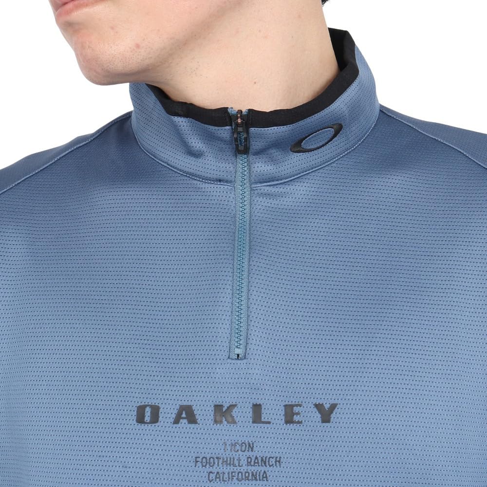 Oakley Modern Pleasant LS Mock Dark Aqua XL Size 6.0 (66Y) (Japanese 2XL)