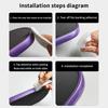 16Mm Pickleball Racket Edge Sticker Scratch-Proof Anti-Fall Paddle Head Edge Tape Durable Shock Absorption Frame Protective Tape