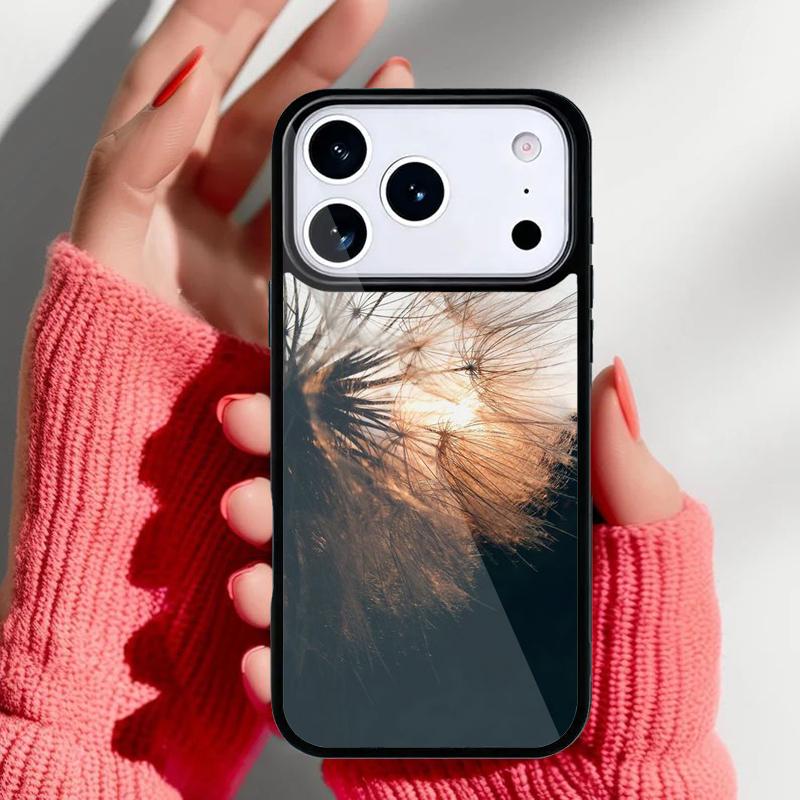 Dandelion Flower Flying Phone Case for iPhone 17 16 15 14 13 Pro Max Back Cover for 12 11 Pro Coque