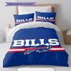 Buffalo Bills Pattern Bedding Home Decoration Birthday Gift ( 1 Duvet Cover + 2 Pillowcase, Without Core),fan Merchandise.