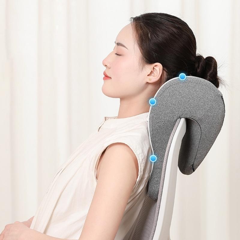 Headrest Attachment for Computer Chair Ergonomic Memory Foam Office Chair Neck Support Pillow with Cover for Napping