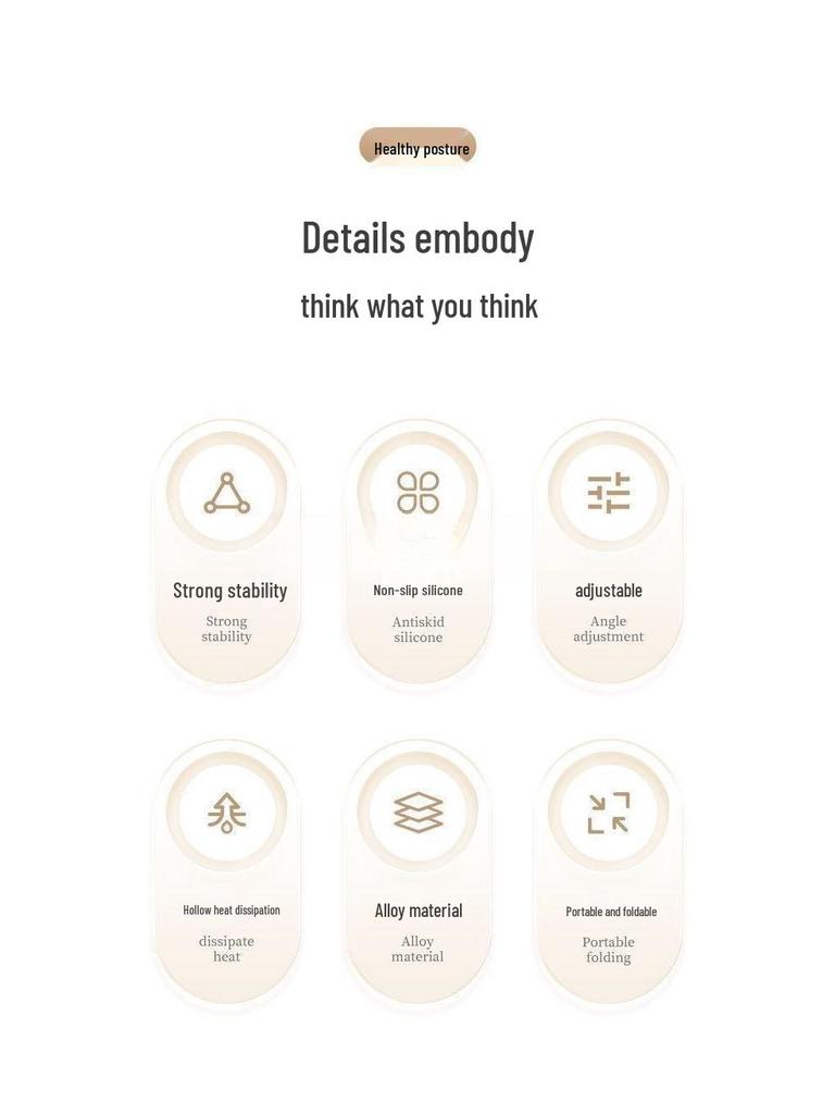 Portable Foldable Alloy Stand for Laptops, Notebooks, and Tablets - Durable Multifunctional Heat Dissipation