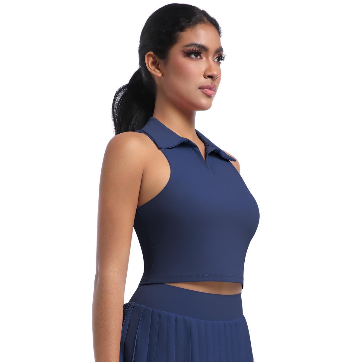 Повседневный жилет с лацканами для бега — фото 19