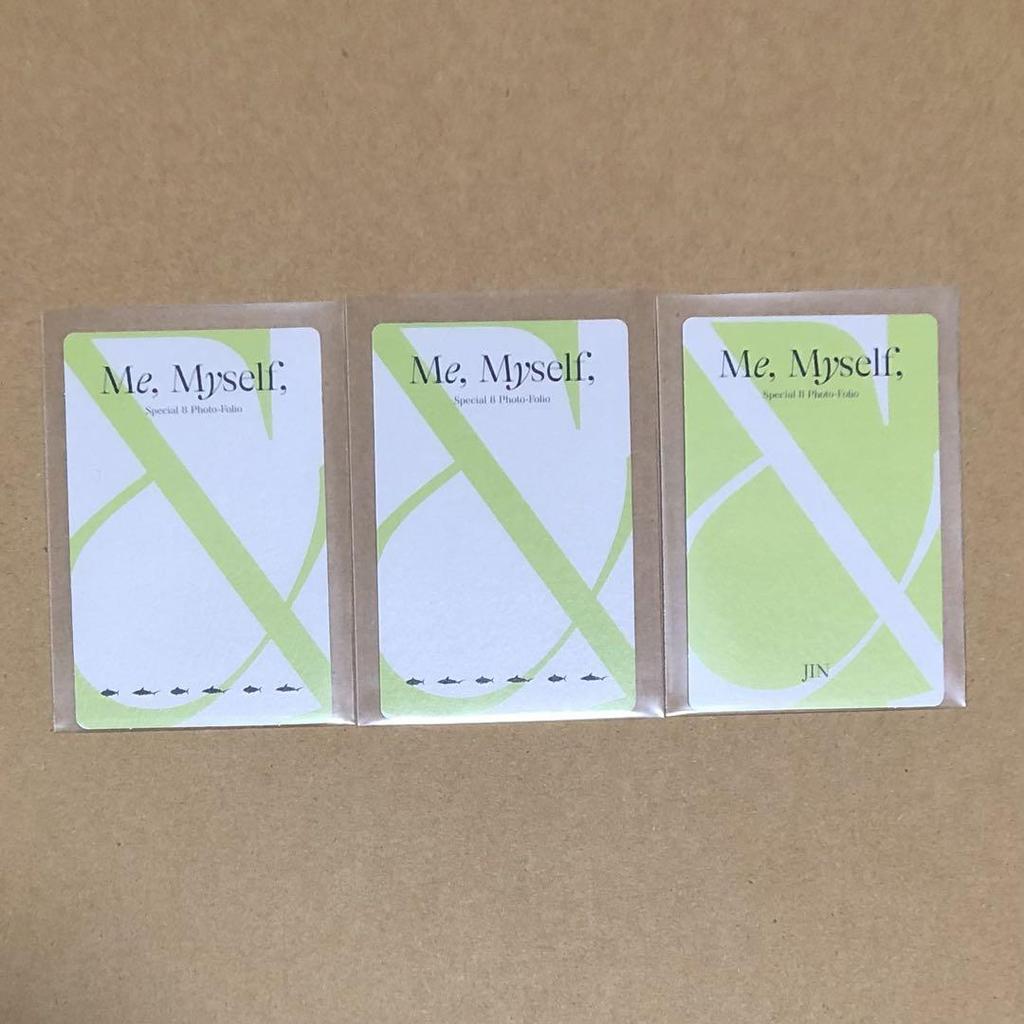 [USED] BTS Photobook Me, Myself Trading Card Jin