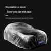 Universal Waterproof Dustproof Disposable PE Car Cover