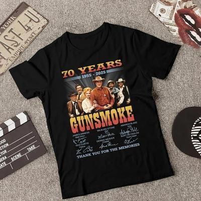 70 Years Gunsmoke Thank You For The Memories Anniversary 1955 2025 Unisex Shirt Unisex T-Shirt