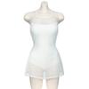 White high-end lace hollowed-out knitted small chest skirt swimsuit halter pure desire wind women's swimsuit vacation style
