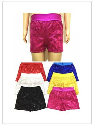 Unisex Elastische Paillettenshorts für Sommer, Kindergarten- & Grundschulabschlüsse