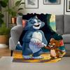 "Tom & Jerry Abenteuer: Klassische Cartoon-Figuren Handyhülle Abdeckung"Decke Flanell Überwurfdecke für Sofa, Bett, Reisen, Camping, Büro"