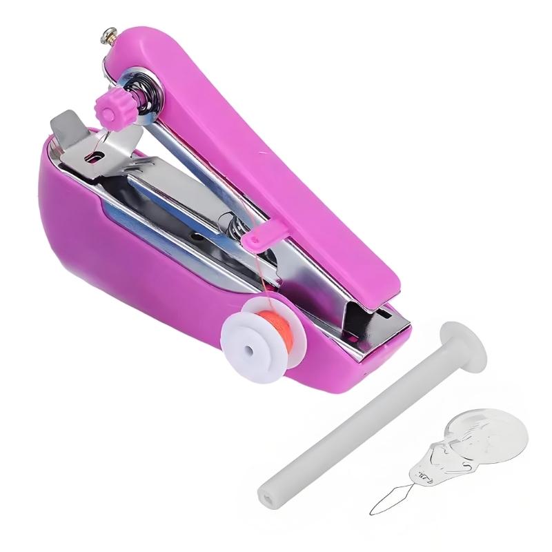 Handheld Sewing Machine Portable Sewing Machine Quick Sewing Manual Sewing Machine Handy Needlework Tool for Clothes