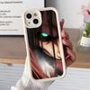AOT Eren Yeager Verdickte TPU Handyhülle für iPhone 17 16 15 14 13 12 11 Air Pro Max Plus Bunte Hülle