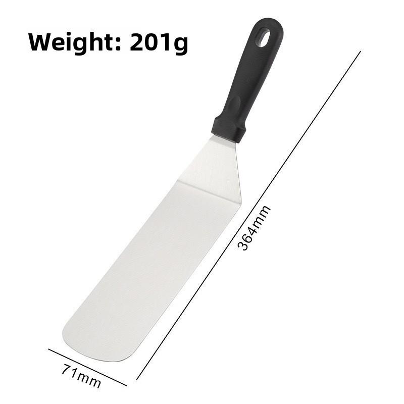 Stainless Steel Steak And Pancake Spatula With Long Handle For Home Kitchen Cooking