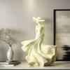 Harz Frauenstatue Skulptur Moderne Frau Figur Dekoration für Zuhause Kunsthandwerk für Wohnzimmer Schlafzimmer Büro Regal Schreibtisch Dekoration