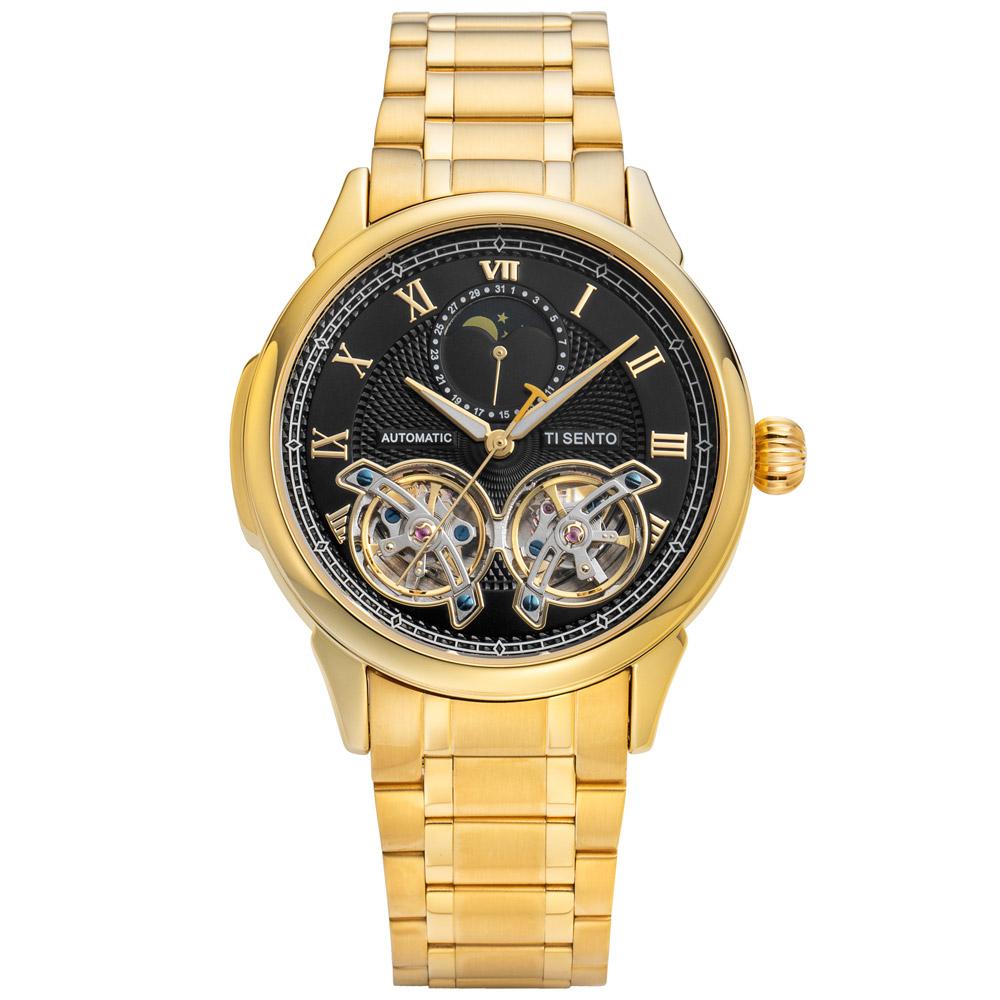 Tisento Ts60041 Men'S Automatic Dual Heart Metal Watch