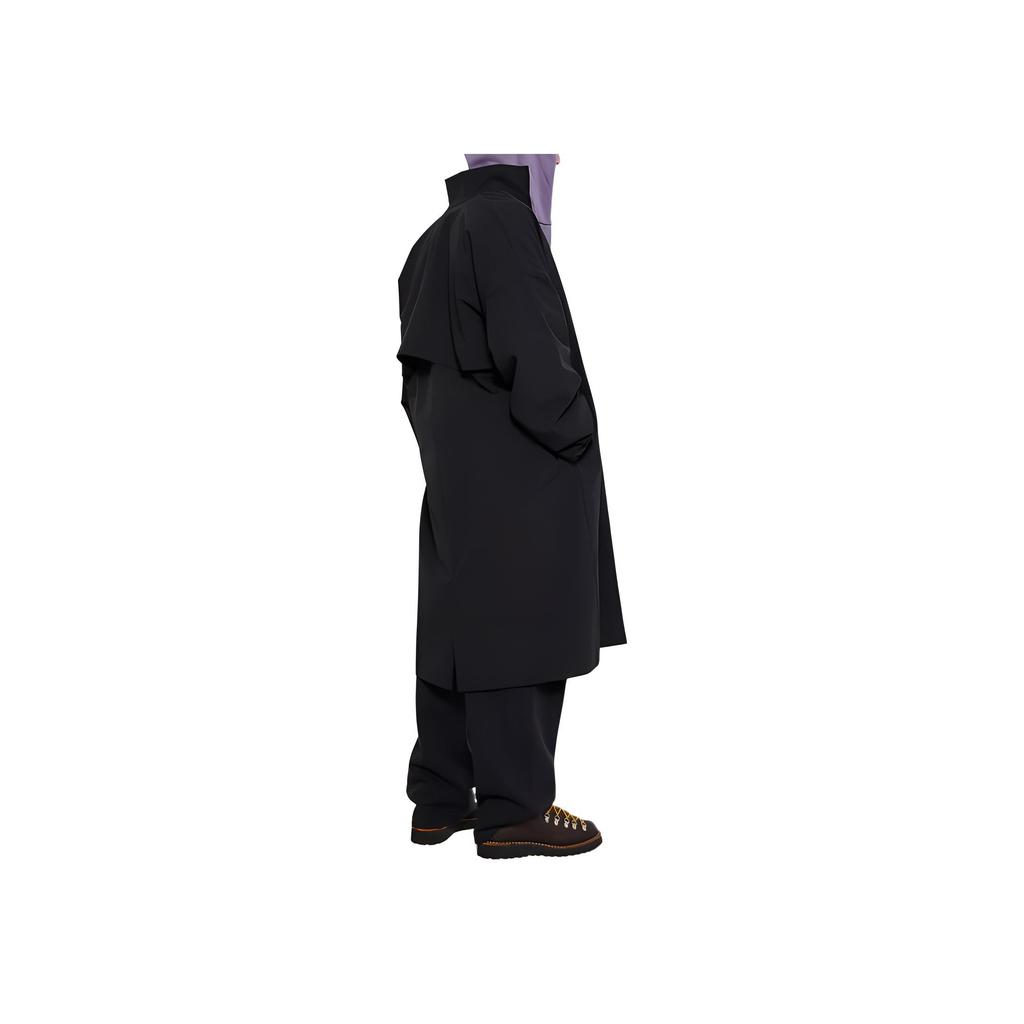 Fear of God Essentials Pánský field trenč z lepeného nylonu Černý Svrchní oděv 202BT244860F