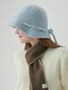 Olinkeompeulliteu Boucle Ribbon Bucket Hat (Sky Blue)