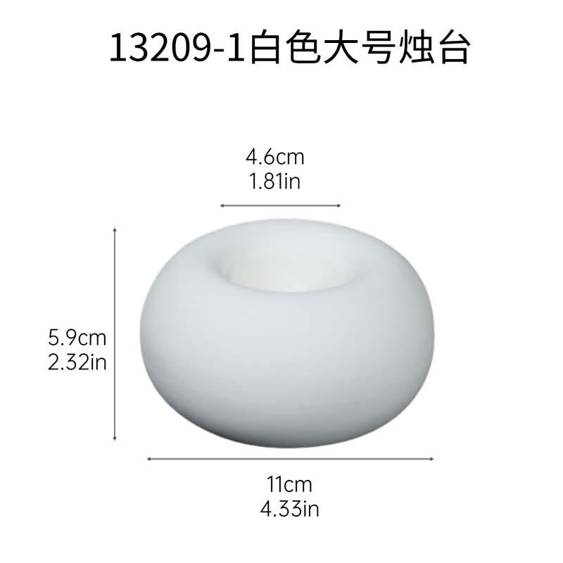 Ceramic Candle Holder Round Stick Candlestick Scented Candle Stand Matching Cup Candle Stick Holder Home Decoration Accessories