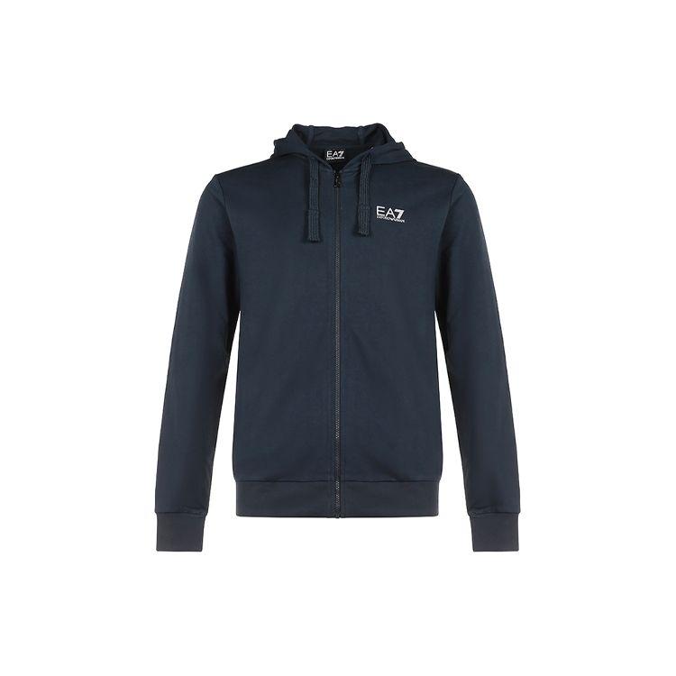 Emporio Armani Letter Zip Hoodie Men hoodies Navy-Blue 8NPM03-PJ05Z-1578 S