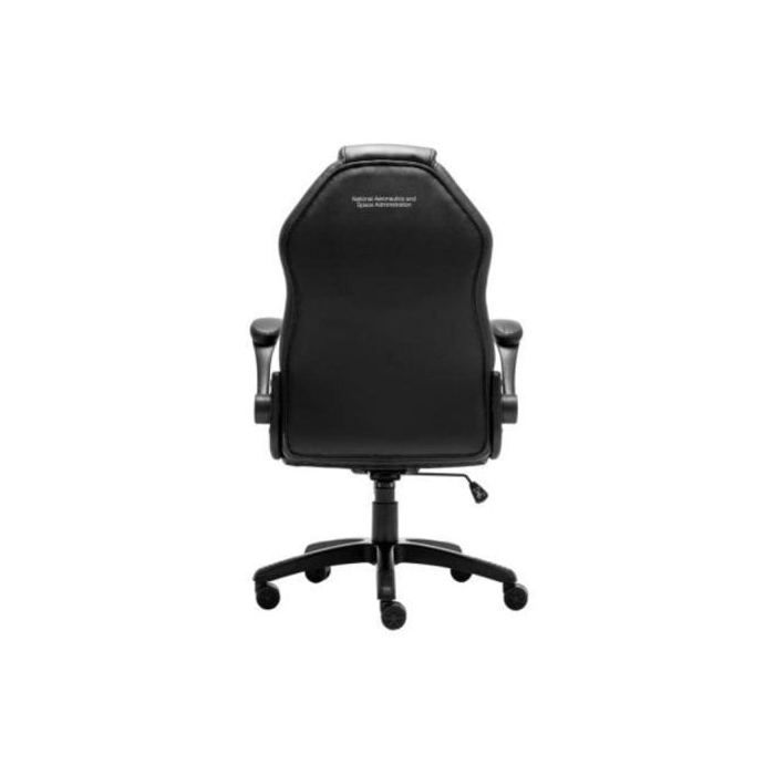 Silla gaming - NASA - Ergonomique - Cuir synthétique - Réglable en hauteur - Noir